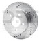 Dynamic Friction Co BRAKE ROTOR DRILLED AND SLOTTED SILVER 631-42026L - alternate 2